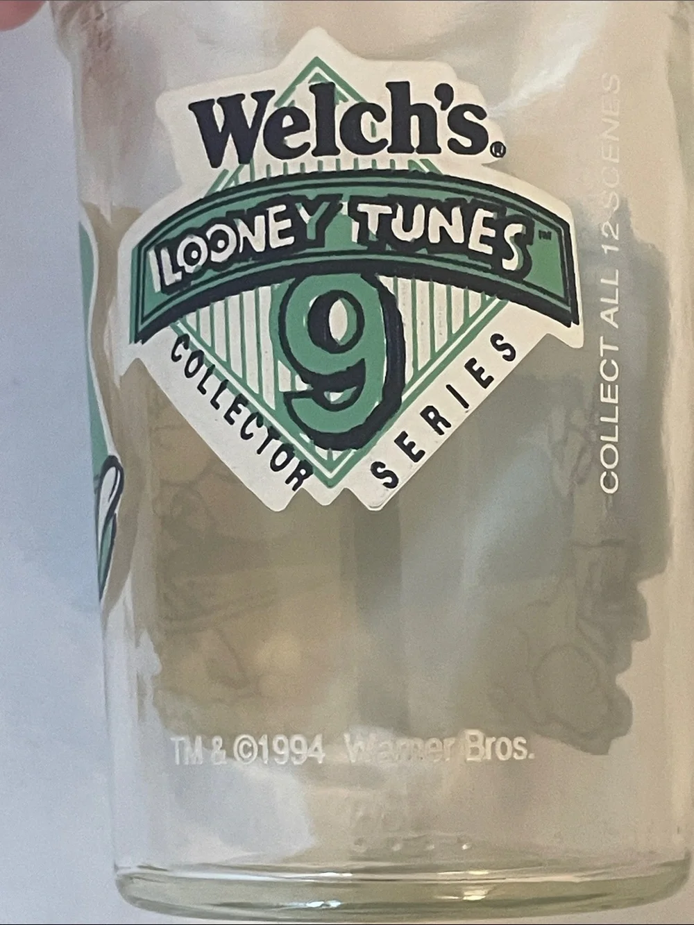 Vintage Welch’s Jelly Jar Glass Looney Tunes #9 Speedy Gonzalez Set of 6